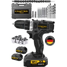 12V Çift Bataryalı Çelik Şanzımanlı Akülü Vidalama ve Matkap Seti