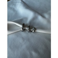 Luckyb Store 3'lü Silver Renk Çelik Küpe