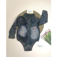 Overdo Çiçek Çiçek Denim Tulum 9 Ay