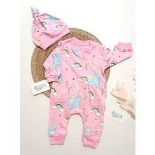 Agucukbaby Balonla Seyahat Pembe Tulum 9-12 Ay