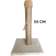 Feyza Design Yumuşak ve Dayanıklı 55 cm Kedi Tirmalama Taşı, Kediniz Için Doğal Eğlence