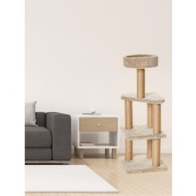 Feyza Design Renkli Kedi Tırmalama Oyuncağı ve Evi, Eğlenceli ve Rahatlatıcı Tasarım