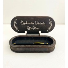 Mbb E-Ticaret Öğretmenler Gününe Özel Tasarımlı Ahşap Kalem Kutusu