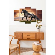 Mbb E-Ticaret At Manzara 5 Parçalı Mdf Tablo