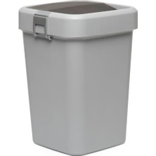 Özbience Pratik ve Şık Gri Çöp Kovası 18 Litre, Dayanıklı ve Kullanışlı