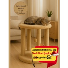 Feyza Design Yataklı Kedi Tırmalama Tahtası, Dayanıklı ve Konforlu Oyun Alanı
