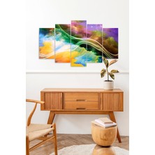 Mbb E-Ticaret Manzara Doğa Retro 5 Parçalı Mdf Tablo