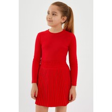 Ugly Duck 05-14 Yaş Arası Pileli Etek - Kırmızı