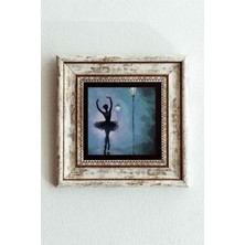 Mbb E-Ticaret Balerin Kız Çerçeveli Taş Tablo , Çerçeveli Taş Duvar DEKORU-ENKCRCVTBL-00114