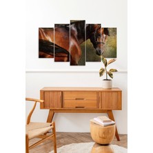 Mbb E-Ticaret At Manzara 5 Parçalı Mdf Tablo