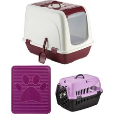 Feyza Design Kedi Tuvalet Başlangıç Seti Xxl, Paspas ve Taşıma Çantasıyla Rahat Kullanım