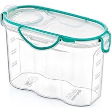 Sinerjim Kilitli Kapaklı Contalı Hava,Su Sıvı Geçirmez 1,2 Litre Erzak Saklama Kabı-SA580