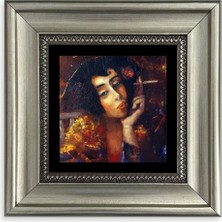 Mbb E-Ticaret Kadın Çerçeveli Taş Tablo