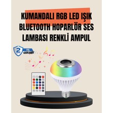 12W LED Ampul – Renkli Işık ve Dahili Hoparlör Özellikli
