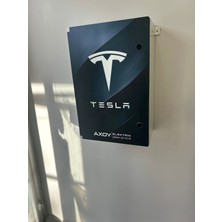 Axoy Elektrik Tesla Için Özel Tasarım Baskılı Ev Şarj Panosu | Özel Baskı Tasarım Araç Şarj Ünitesi Panoları