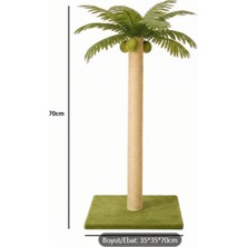Feyza Design Yeni Sezon 70CM Palmiye Kedi Tırmalama, Catnipli, Eğlenceli ve Dayanıklı