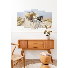 Mbb E-Ticaret At Arabası 5 Parçalı Mdf Tablo