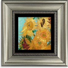 Mbb E-Ticaret Ayçiçeği Çerçeveli Taş Tablo