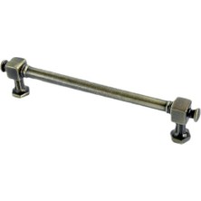 Has Kale Mat Füme 160 mm Metal Kulp – 5 Adet | Modern Mat Yüzeyli Dolap & Çekmece Kolu