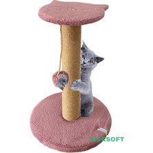 Feyza Design Rahat ve Şık Gül Kurusu Kedi Tırmalama Tahtası, Ev Dekoruna Uyum Sağlar