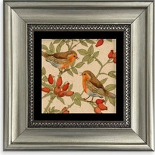 Mbb E-Ticaret Kuşlar Çerçeveli Taş Tablo