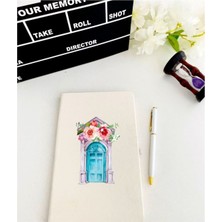 Mbb E-Ticaret Çiçek Baskılı Defter Kalem Set
