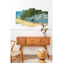 Mbb E-Ticaret Deniz Retro 5 Parçalı Mdf Tablo