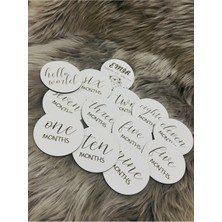 Mbb E-Ticaret Ahşap Bebek Anı Kartı Ingilizce 13'lü