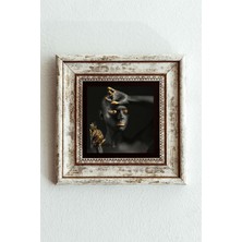 Mbb E-Ticaret Afrikalı Kadın Çerçeveli Taş Tablo , Çerçeveli Taş Duvar DEKORU-ENKCRCVTBL-00108