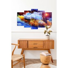 Mbb E-Ticaret Manzara Doğa Retro 5 Parçalı Mdf Tablo