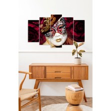 Mbb E-Ticaret Kadın Maske 5 Parçalı Mdf Tablo