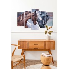 Mbb E-Ticaret Atlar 5 Parçalı Mdf Tablo