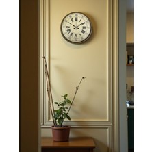 Mbb E-Ticaret Zentime 36 cm Kahverengi Dekoratif Duvar Saati