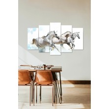 Mbb E-Ticaret Atlar 5 Parçalı Mdf Tablo