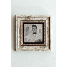 Mbb E-Ticaret Al Pacino Çerçeveli Taş Tablo , Çerçeveli Taş Duvar DEKORU-ENKCRCVTBL-00110