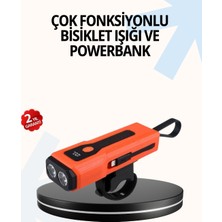 Mbb E-Ticaret Powerbank Özellikli Bisiklet Işığı Dijital Göstergeli LED