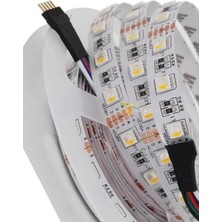 Powerr Led Aydınlatma 12 Volt Rgbw 4 Renk Rgb ve Beyaz Renk 5050 Smd Iç Mekan 60 LED 5 Metre Şerit LED
