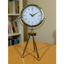 Mbb E-Ticaret Zentime Gold Lüks Üç Ayaklı Masa Saati