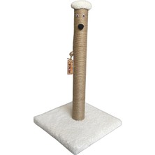 Feyza Design Yumuşak Peluş Kedi Tırmalama Tahtası, 52 Cm, Eğlenceli ve Rahat Oyun Alanı