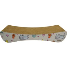 Feyza Design Kedi Tırmalama Kartonu, Desenli, Xsmall, 43X7X21 cm