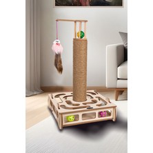 Feyza Design Eğlenceli Kare Kedi Oyuncağı ile Tırmalama Keyfi