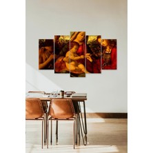 Mbb E-Ticaret Anne ve Çocuk 5 Parçalı Mdf Tablo