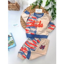 Genel Little Dude Mavi&turuncu Kamuflaj 2'li Takım Mavi&turuncu - 6 Ay