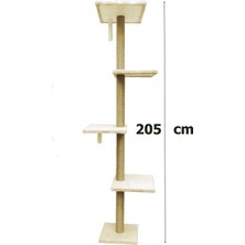 Feyza Design Kule Kedi Tırmalama, Eğlenceli ve Dayanıklı Duvar Tasarımı