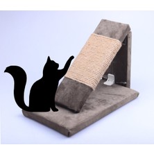 Feyza Design Kedi Tırmalama Rampası, Rampa Şekilli Kedi Tırmalama Tahtası (6mm Jut Halat)