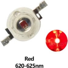 Powerr Led Aydınlatma 1 Watt 350MA Kırmızı Power LED Pcb 10 Adet