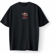 Bumeta Mooey Christmas Boğa Desenli Oversize Unisex Tişört T-Shirt