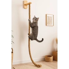 Feyza Design Kedi Tırmanma Ağı ve Direği, Merdivenli Platform, Eğlenceli Tasarım