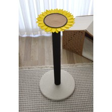 Feyza Design Xl Ayçiçeği Kedi Tırmalama Tahtası 85 Cm, Doğal ve Dayanıklı Tasarım