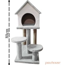 Feyza Design Iki Katlı Rahat ve Şık Kedi Evi, Konforlu Yaşam Alanı